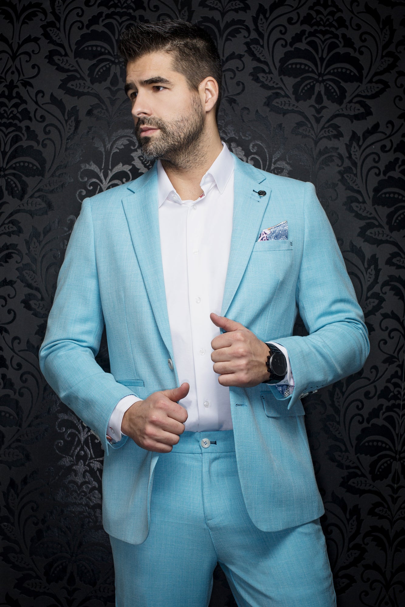 Blazer Au Noir LANCASTER Turquoise