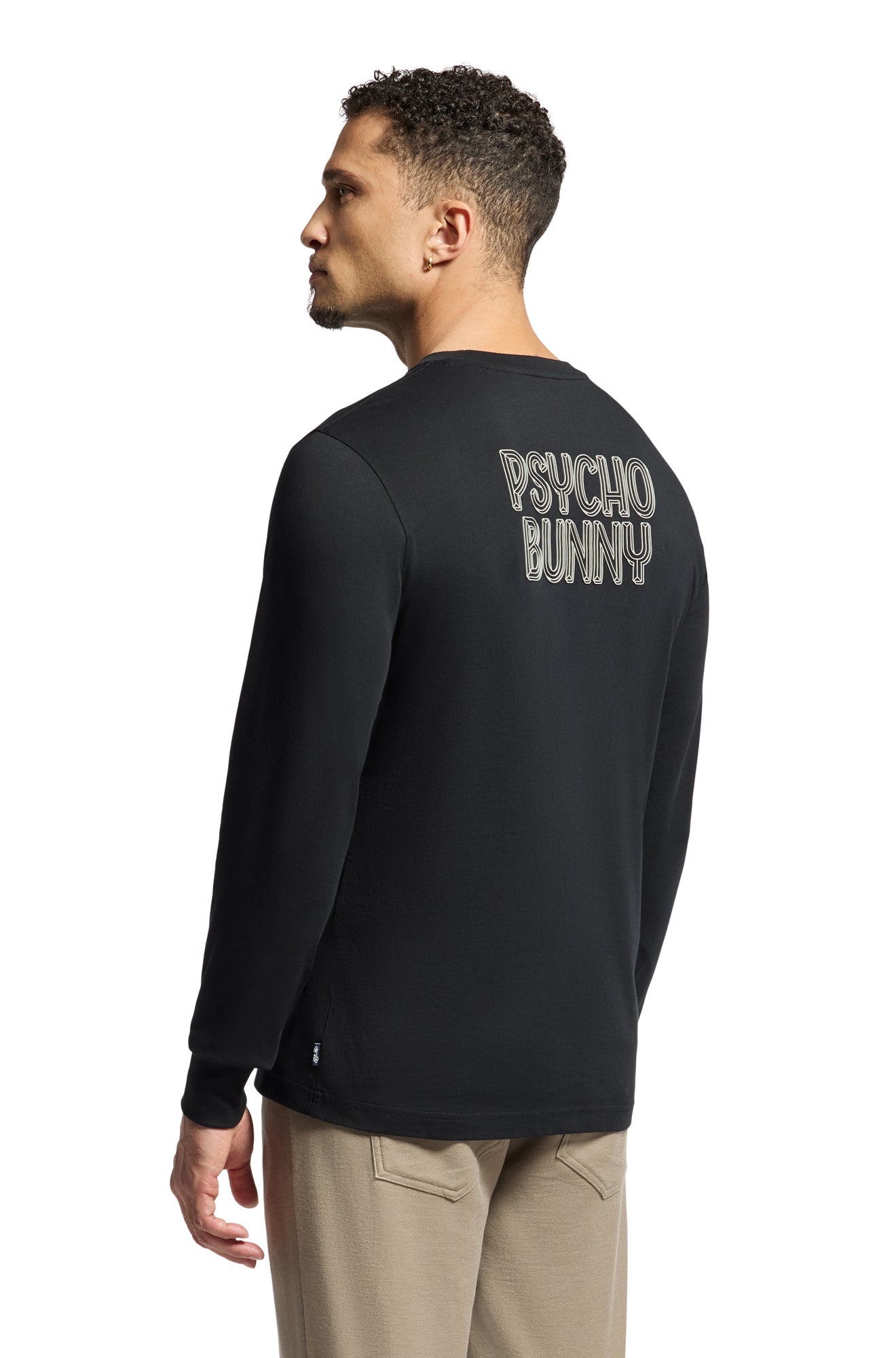 Chandail manches longues pour homme par Psycho Bunny | Monarch/B6T217E200 Noir | Machemise.ca, inventaire complet de la marque Au Noir