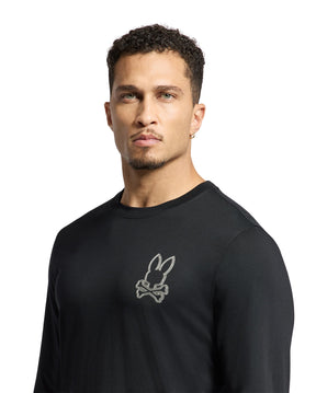 Chandail manches longues pour homme par Psycho Bunny | Monarch/B6T217E200 Noir | Machemise.ca, inventaire complet de la marque Au Noir