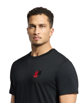 T-Shirt pour homme par Psycho Bunny | Pierce/B6U214E200 Noir Rouge | Machemise.ca, inventaire complet de la marque Au Noir