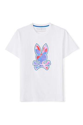 T-Shirt pour homme par Psycho Bunny | Norridge B6U724D200 Blanc | Machemise.ca, vêtements mode pour hommes