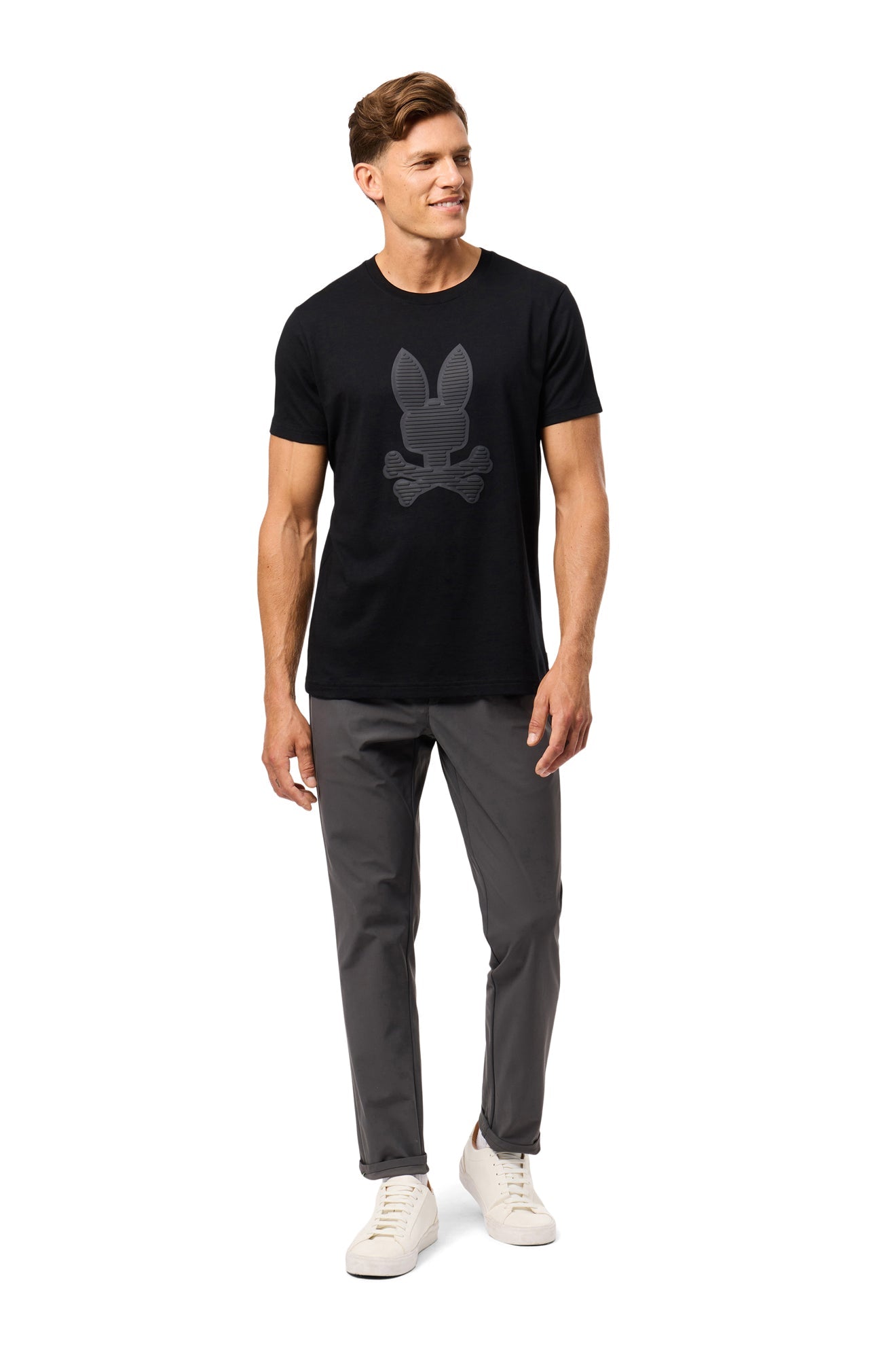 T-Shirt pour homme par Psycho Bunny | Kingston/B6U743D200 Noir | Machemise.ca, inventaire complet de la marque Au Noir