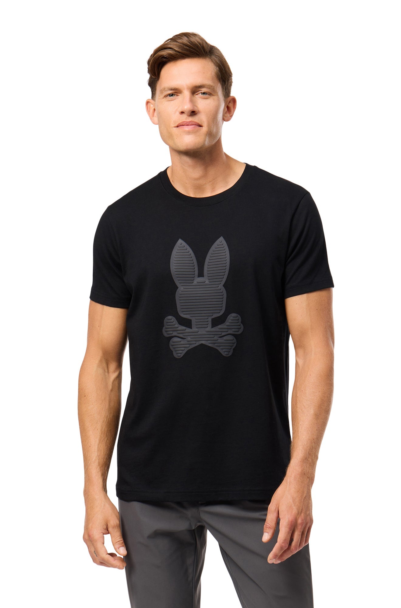 T-Shirt pour homme par Psycho Bunny | Kingston/B6U743D200 Noir | Machemise.ca, inventaire complet de la marque Au Noir