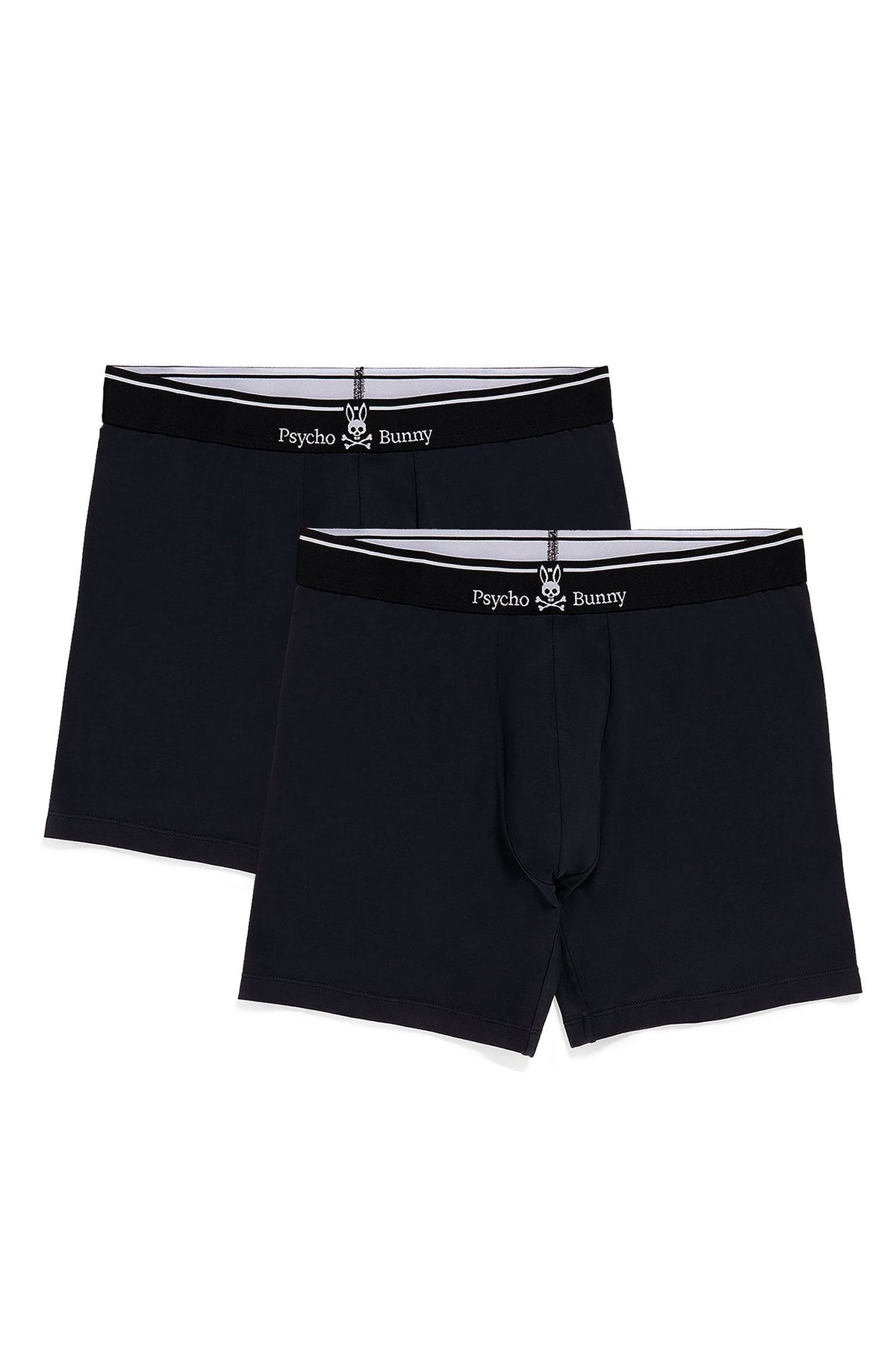 Boite de 2 boxers pour homme par Psycho Bunny | Solid B6V906ARCM Noir | Machemise.ca, vêtements mode pour hommes