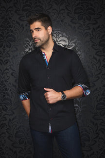 Chemise manches longues en Knit pour homme par Au Noir | CAPAZZA Noir | Machemise.ca, inventaire complet de la marque Au Noir