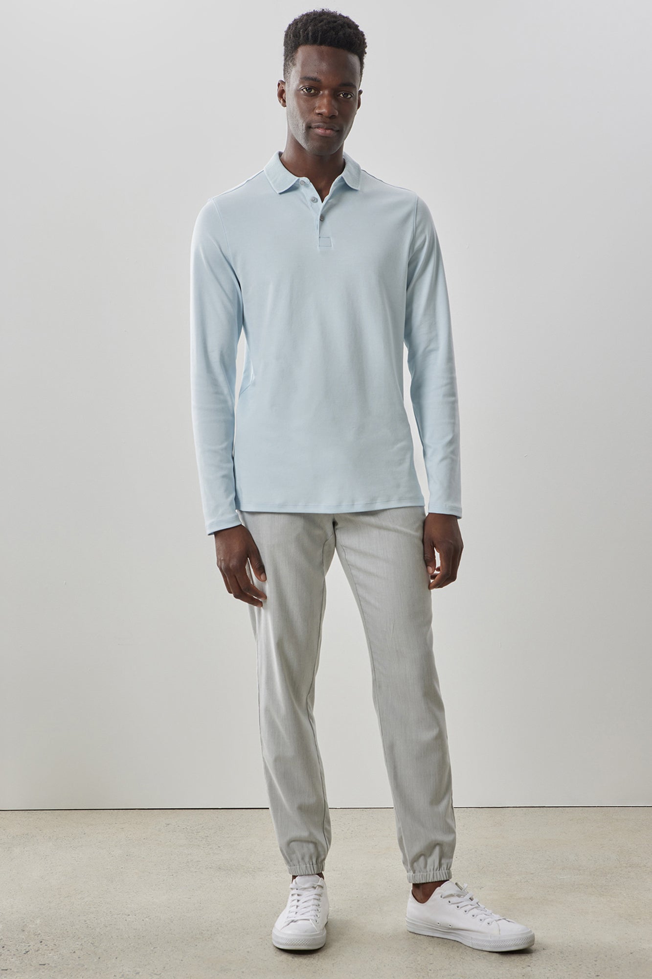 Polo pour homme par Robert Barakett  | Georgia RB01384 Brume Bleu | Machemise.ca, vêtements mode pour homme