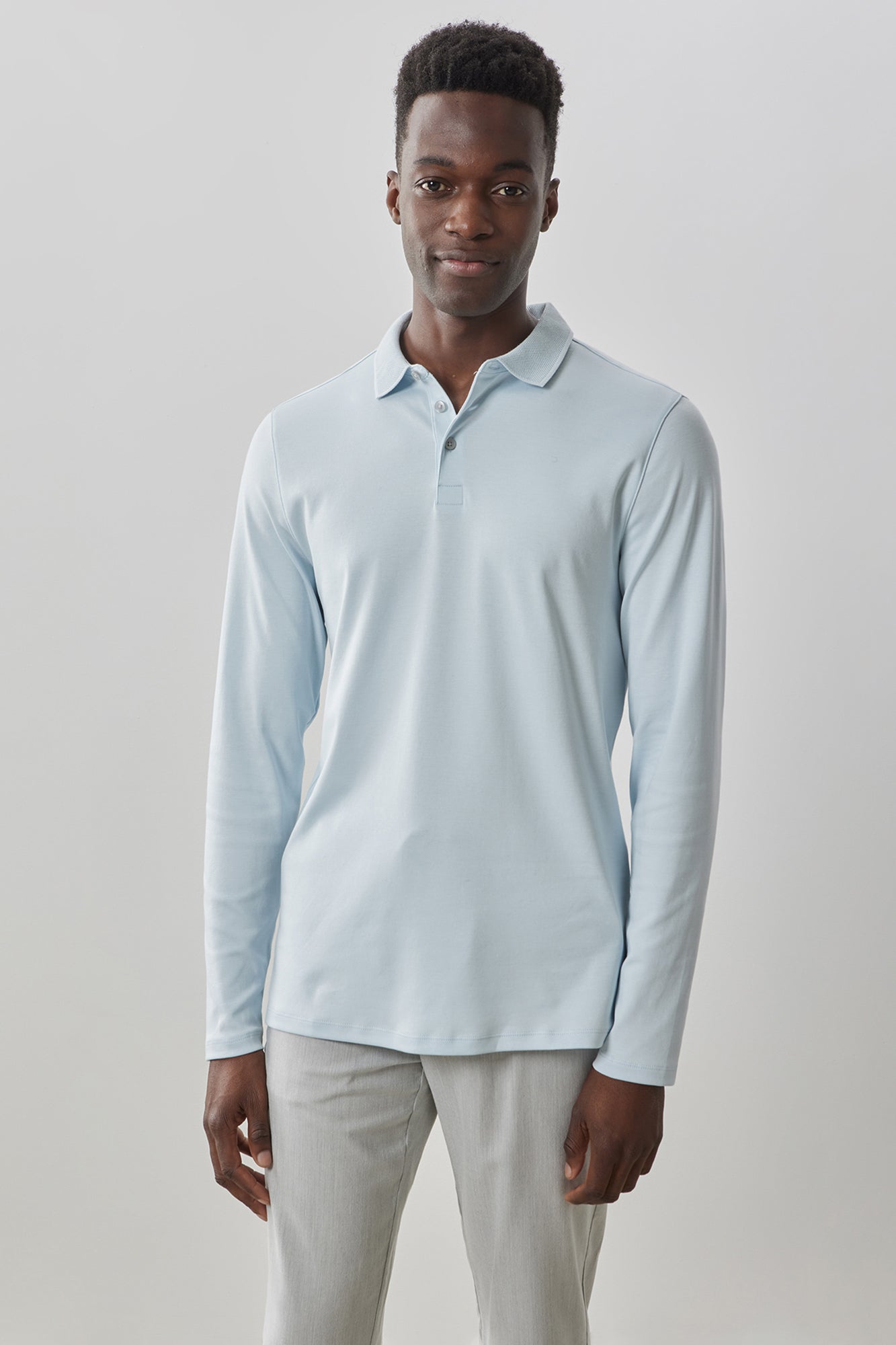 Polo pour homme par Robert Barakett  | Georgia RB01384 Brume Bleu | Machemise.ca, vêtements mode pour homme