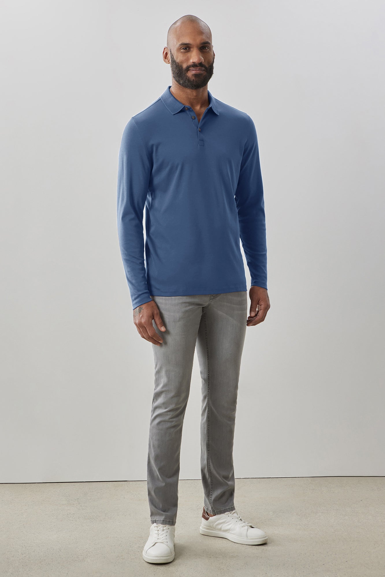 Polo pour homme par Robert Barakett  | Georgia RB01384 VTBLUE | Machemise.ca, vêtements mode pour homme