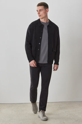 Cardigan pour homme par Robert Barakett | Bristol RB41567 BLK | Machemise.ca, vêtements mode pour hommes