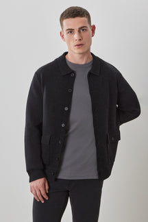 Cardigan pour homme par Robert Barakett | Bristol RB41567 BLK | Machemise.ca, vêtements mode pour hommes