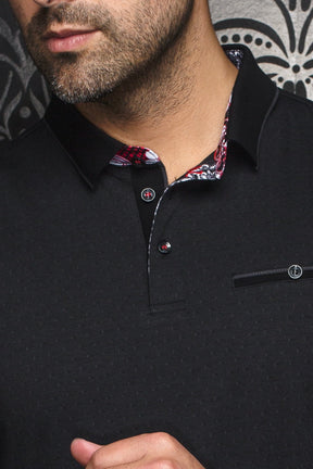 Polo manches longues pour homme par Au Noir | VERNER Noir Gris | Machemise.ca, inventaire complet de la marque Au Noir