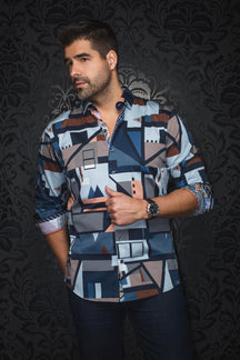 Chemise manches longues pour homme par Au Noir | WAVERLY Marine | Machemise.ca, inventaire complet de la marque Au Noir