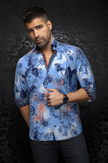 Chemise manches longues pour homme par Au Noir | ZANE Cobalt | Machemise.ca, inventaire complet de la marque Au Noir