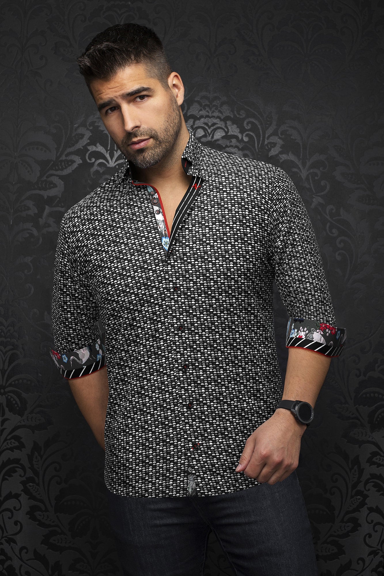 Chemise manches longues pour homme par Au Noir | ESCALA Noir | Machemise.ca, inventaire complet de la marque Au Noir