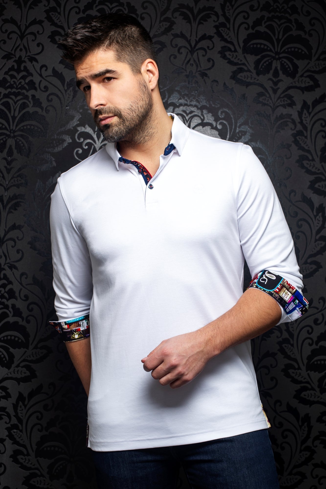 Polo pour homme par Au Noir | Falcon white | Machemise.ca, inventaire complet de la marque Au Noir