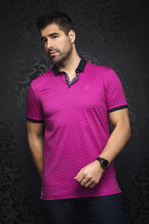 Polo pour homme par Au Noir | HEROLD FUCHSIA | Machemise.ca, inventaire complet de la marque Au Noir